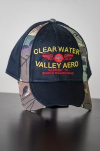 Clearwater Valley Aero Hat-black and camoflage