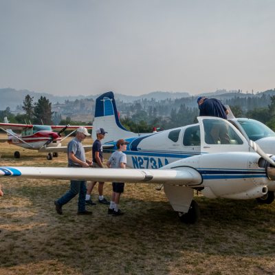 Young Eagles getting ready for their flight